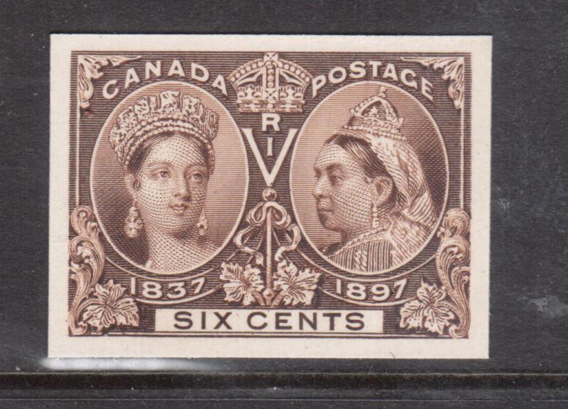 Canada #55P Extra Fine Plate Proof India On Card