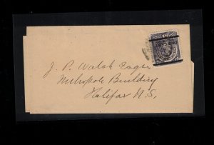 Newfoundland #76 Very Fine Used On Newspaper Wrapper To Halifax NS