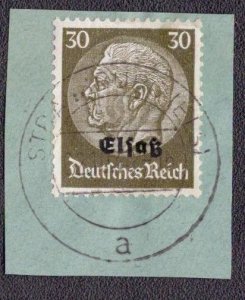 France Alsace- German Occupation - N37 1940 Used