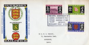 Guernsey 1971 The 30th.Anniv. of Guernsey's First Halfpenny Stamp Cover