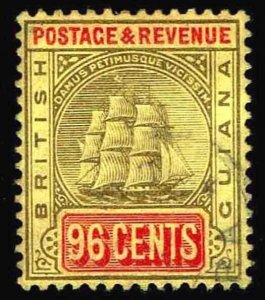 1906 British Guiana #170 Ship Type Wmk 3 - Used - VF - CV$55.00 (ESP#3094)