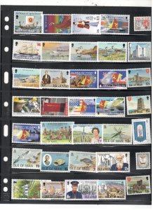 ISLE OF MAN COLLECTION ON STOCK SHEET MINT/USED