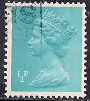 Great Britain #622 1/2P Queen Elizabeth 2, Stamp used F-VF