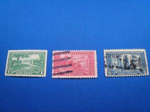 U.S. SCOTT #617-619   -  MLH/Used  (brig)