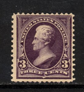 SCOTT 268 1895 3 CENT JACKSON REGULAR ISSUE MNH OG F-VF CAT $67!