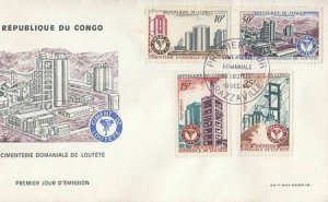 Congo Scott 193-6 FDC - Loute Conrete Works