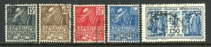 France 258-262 Used Complete Set