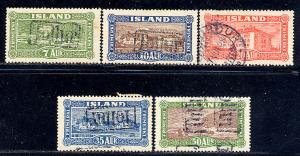 Iceland Scott # 144 - 148, used