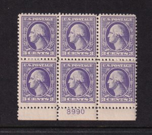 1918 Washington 3c Sc 530 MHR (1) VF Jumbo with original gum, Type IV (9J