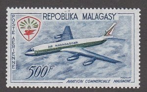 Malagasy # C71, Turbojet Airliner, Mint NH, 1/2 Cat.