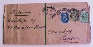 RUSSIA   WRAPPER  1900 DEBROVNIK TO LONDON