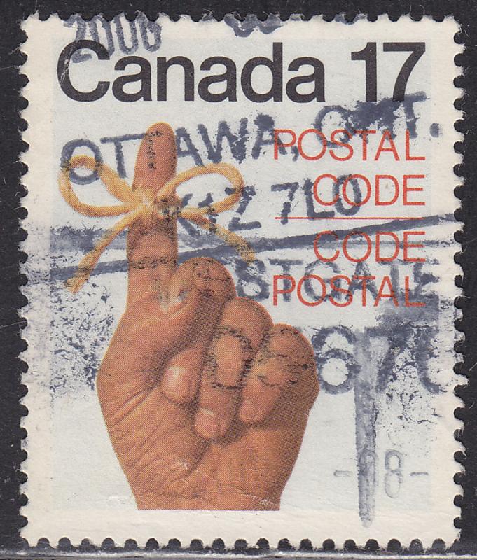 Canada 816 Introduction Of The Postal Code 17¢ 1979