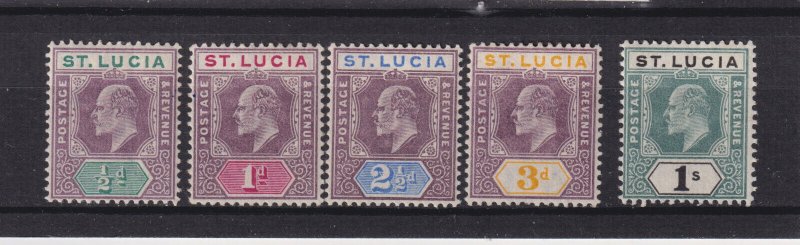 ST LUCIA # 43-48 mint  hinged complete set