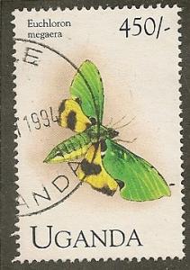 Uganda      Scott  1227     Moth      Used