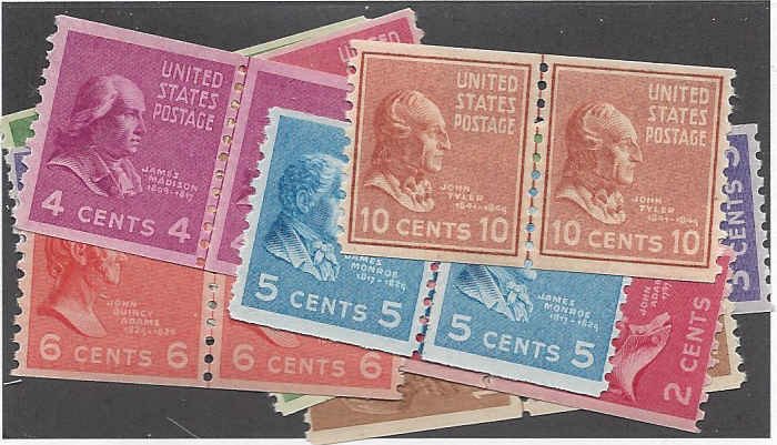 839-851 Mint,OG,NH... Line Pairs... SCV $139.90... Complete set