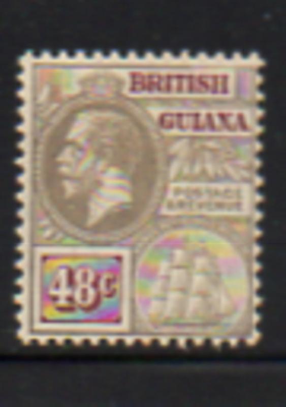 British Guiana Sc 188 1913 48c G V & Ship stamp mint