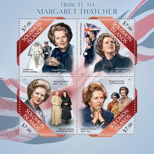 SOLOMON ISLANDS 2013 SHEET MARGARET THATCHER slm13510a