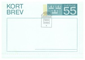 Government Postal Card, Sweden