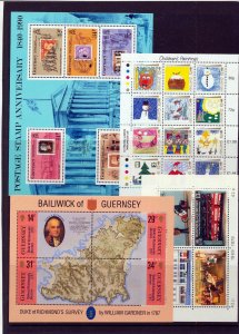 Guernsey Space Ships Mini Sheets MNH (Apx 100)Face 15+(AED 675