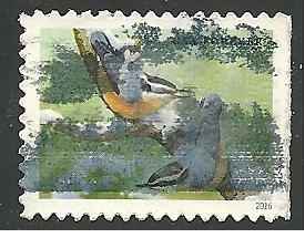 US Cat # 5129, Songbirds in Snow, Used*-