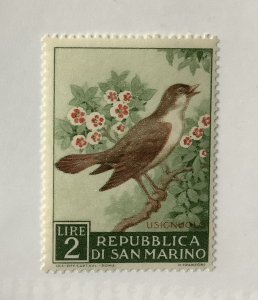 San Marino 1960 - Scott 447 MH - Bird, Nightingale