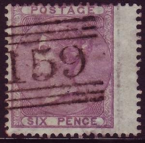 Sg70, 6d pale lilac, fine used. Cat £95.