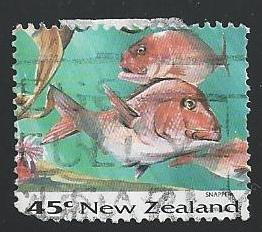 New Zealand #1176 45c Fish