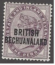British Bechuanaland #33 mint Wmk 30, Queen Victoria overprint, Issued 1891