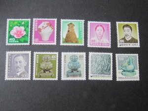 Korea 1981 Sc 1256-8,62,64-7,69-70 MNH