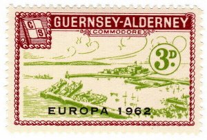 (I.B) Guernsey Cinderella : Alderney 3d (Commodore Shipping)  