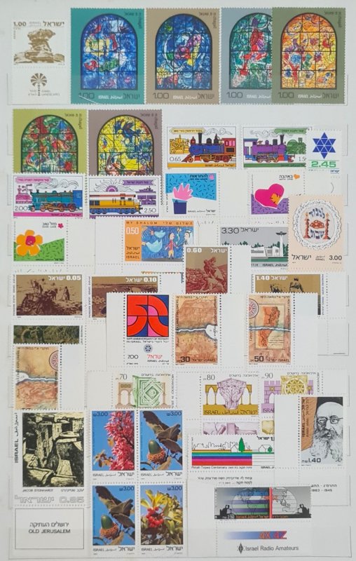 WW assortment (3 albums) F-XF stamps, postcards, FDC, SS.  Mostly unused