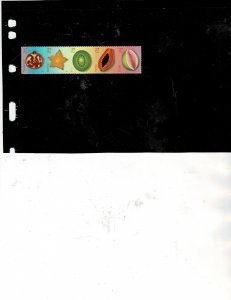 Tropical Fruit 27c US Postage Strip of 5 #4523-27 MNH