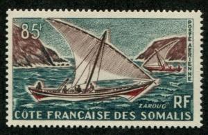 Fr Somali Coast SC# C33 Local Sail boat  85f MNH  
