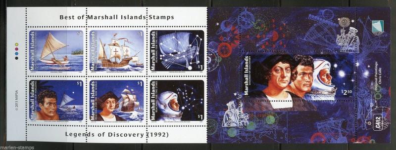 MARSHALL ISLANDS 2015  BEST OF MARSHALL ISLANDS  STAMPS SHEET OF 7  MINT  NH 