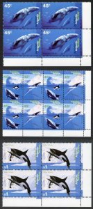 AAT SG108-11 Whales and Dolphins set of 4 including pair in Blocks U/M