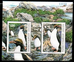Chile Scott 1151a MNH souvenir sheet - Penguins 