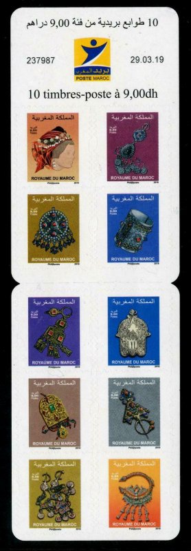 HERRICKSTAMP NEW ISSUES MOROCCO Jewelry Self-Adhesive Booklet