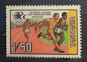 Tanzania 1984 Scott 243 MNH - 1.50Sh, Running, Summer Olympic Games, Los Angeles