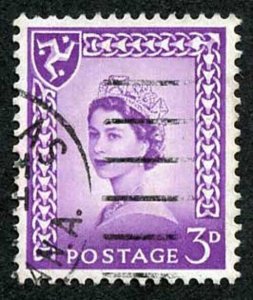 IOM SG2a 3d Deep Lilac on Chalky Paper Fine used cat from 6.50 pounds