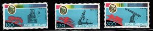 VATICAN Scott 654-656 MNH** 1977 Astronomy telescope and spectrum set