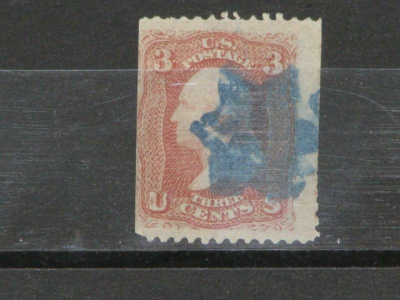 US Scott# 94, used Fancy Cancel Blue Star, Item b