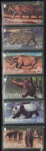 Gibraltar 1284-89 Endangered Animals Mint NH