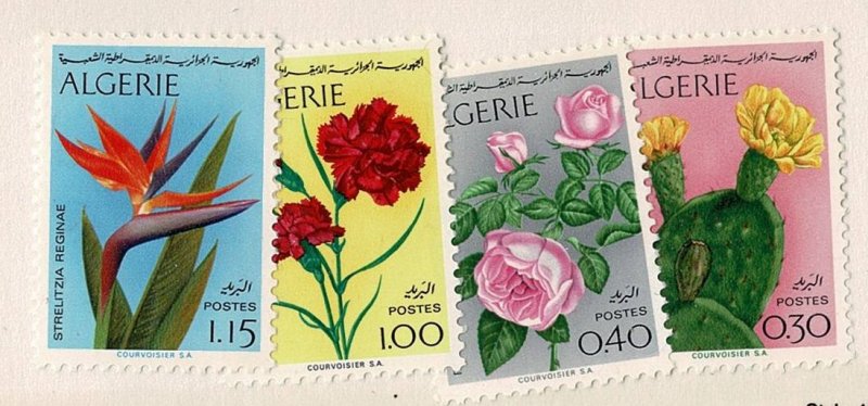 Algeria #496-9 cpl MNH flowers