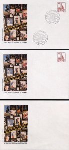 Germany Karl May author, Winnetou indian native american 3 stationery env.  STE