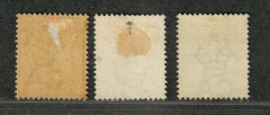 Turks Islands Sc#48-50 M, 48-9 No Gum, 50 Thin, Cv. $85.25