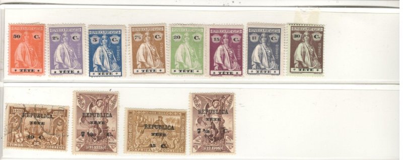 TETE COLLECTION ON STOCK SHEET, MINT/USED