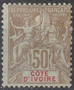 Ivory Coast #15  Unused CV $37.50 (A16797)