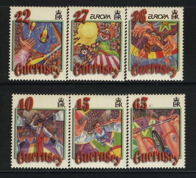 Guernsey MNH Sc 756-61 EUROPA