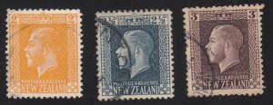 New Zealand - 1915-16 - SC 147-49 - Used