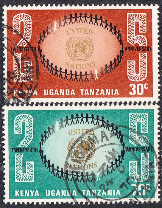 Kenya, Uganda & Tanganyika #221-224 Used Set